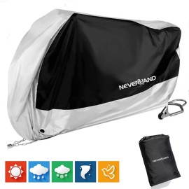 NEVERLAND Large Motorcycle Bike Cover Waterproof Outdoor Rain Dust UV Protector For Honda