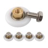 Qikuver Shower Door Roller, 4 Sets Shower Door Rollers Runners