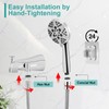 Tub Spout with Diverter, High Pressure 8 Settings Hand Held
