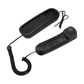 ZJchao Teléfono Fijo con Cable, Teléfono Doméstico para Montaje en Pared o Escritorio con Botones Grandes, Rellamada Silenciosa, Diseño Retro Antiguo