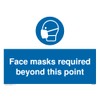 Pack of five - Face masks required beyond this point