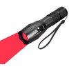 GRABOYY Red LED Flashlight One Mode 350 Yard Red Light