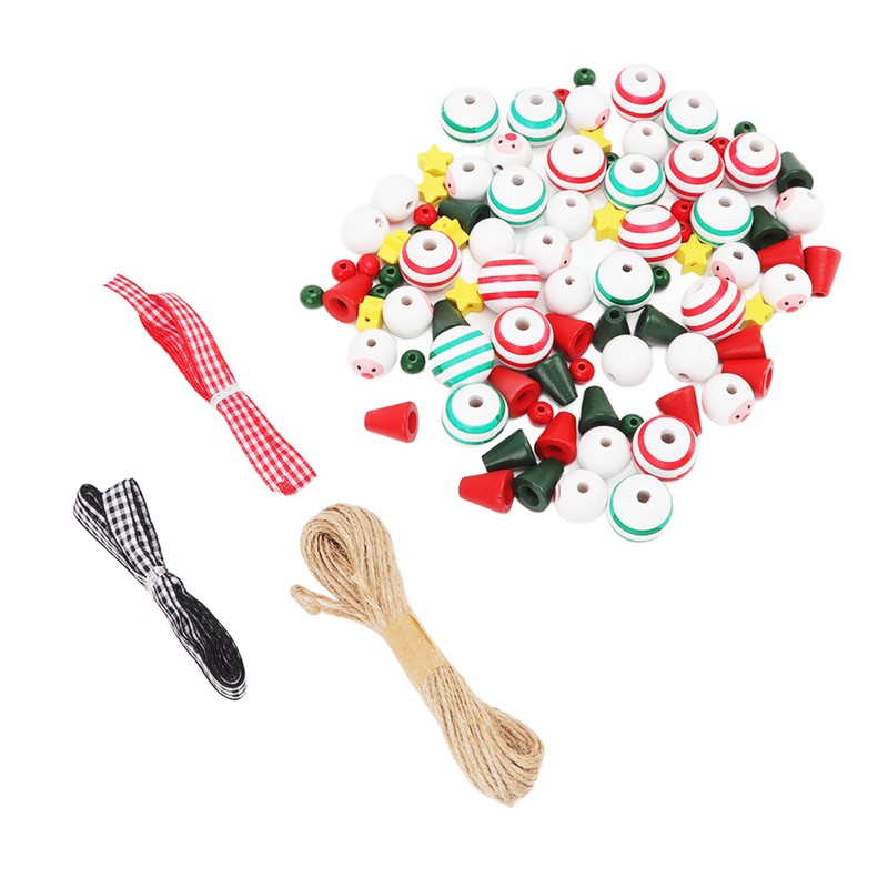 Christmas Bead Decoration Kit DIY Ornament Set Tree Hanging Decor