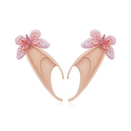 Gothic Elf Ear Cuffs for Women Fairy Ear Cuff Earrings Butterfly Ear Wrap Earrings for Women Cosplay Costumes