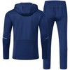 Rdruko Men's Sweatsuit Sets 2 Piece Hooded Full Zip Jogger