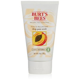 Burt's Bees Peach and Willowbark Deep Pore Scrub, 4 Ounces (Pack of 2)
