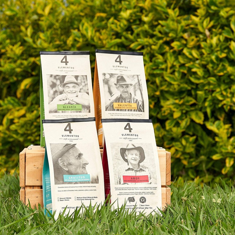 4 Elementos Amor Roasted Coffee Beans – 12oz Single-Origin Artisanal