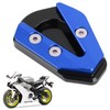 Motorcycle Side Stand Base Kickstand Extension Pad Enlarger Plate Fit