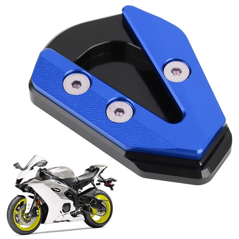Motorcycle Side Stand Base Kickstand Extension Pad Enlarger Plate Fit