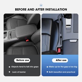 NEYDADU Car Seat Gap Filler Organizer 2 Pack - Gap Filler for Car - Car Inserts Between Seats - Car Side Seat Gap Filler - Car Gap Filler Prevent Items from Falling Between Seats and Console
