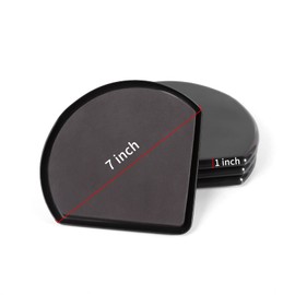 AIRUJIA Furniture Sliders for Carpet, 7 inch Reusable Furniture Mover Pads, Furniture Glides, Easy Moving and Protect Carpet Hardwood Floor, 8 Pieces Black