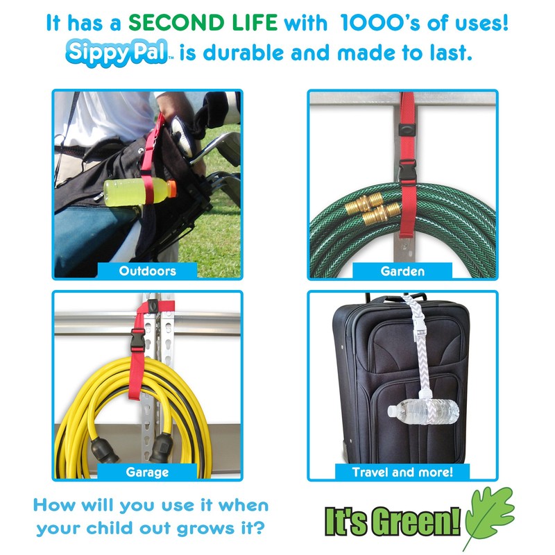 PBnJ Baby SippyPal Sippy Cup Holder Strap Leash Tether (ABC