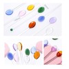 Colorful Glass Stirring Spoons Heat Resistant Mixing Rod for Coffee