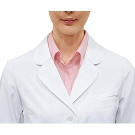 Doctor Court (Women's Long Sleeve Single 71-121 White Size:LL For Sumasho Montblanc Medical Personnel