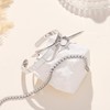 Gokeey Dainty Silver Plated Bangle Cuff Bracelet for Women, Silver