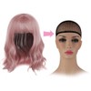 SPENCER 14" Short Bob Pink Wavy Hair Wig