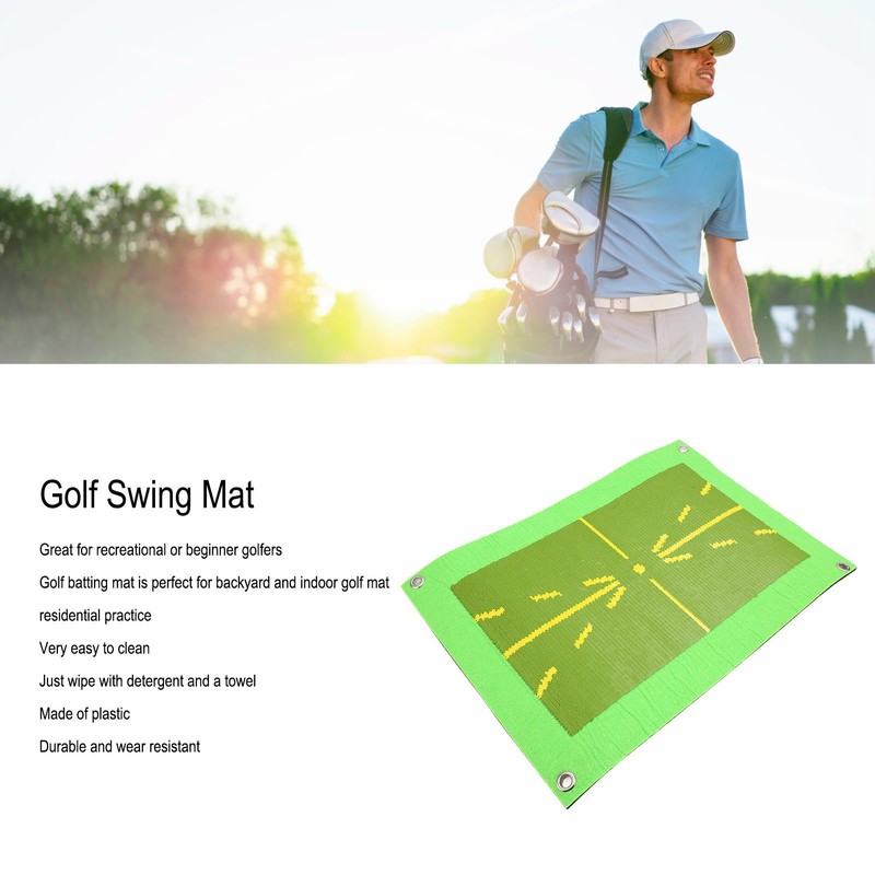 Golf Swing Mat for Beginner Easy to Recover Wear Resistant