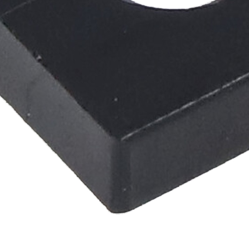10Pcs Profile End Caps Aluminum Alloy Single Hole Cover Plate