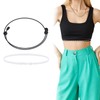 Pankousa 2PCS Adjustable Shirt Tuck Band Women,Stretchy & Invisible Shirt