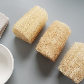 EFYUE 4Pcs Bunny Chew Toys for Rabbit, Organic Natural Loofah Toys.Suitable for Small Animals Such as Rabbits, Guinea Pigs and Hamsters.