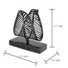 OwlGift Freestanding Modern Napkin Holder with Leaf Design, Tabletop Tissue