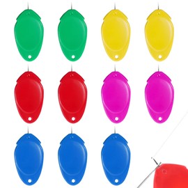 11pcs Needle Threaders,Sewing Machine Needle Threader, Small Needle Eye Threader Tool for Hand Sewing, Easy Thread Needles for Needlework Embroidery Threading Aid Tool Colors Random
