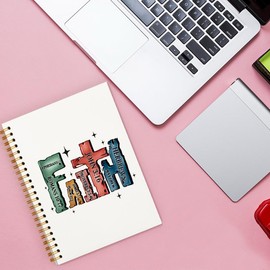 ShowDraven Bible Verse Journaling Notebooks, Bible Note Taking Supplies Notebook Journal, Cute notebook, Pink Christian Spiral Notebooks Gifts for Women 5.5x8.3 inch