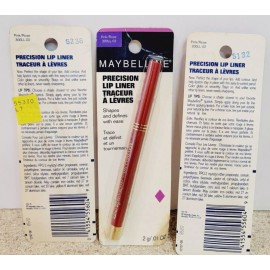 Maybelline Precision Lip Liner Twist Up Crayon - Pink Rose - Sealed - Set of 3