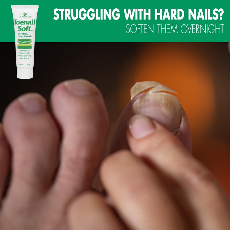 Toenail Softener for Thick Hard Toenails - Safe for Seniors