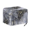 Yatixapu Toaster Cover 4 Slice, Gray Marble, Waterproof Polyester, Drawstring