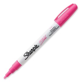Sharpie Oil-Based Paint Marker, Fine Point, Pink, 1 Count - Great for Rock Painting