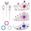 Jewelry Toy,62 Pieces Princess Pretend Jewelry Toy Playset,Assorted Jewelry Dress