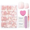 Virellay 240 Pcs Press On Nails - Nude Gradient Künstliche
