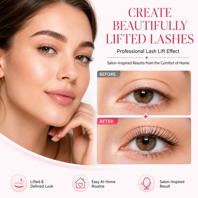 Lash Lift Kit,Lash Perm with Complete Tools,Eyelash Lift Long-lasting Effect,Quick
