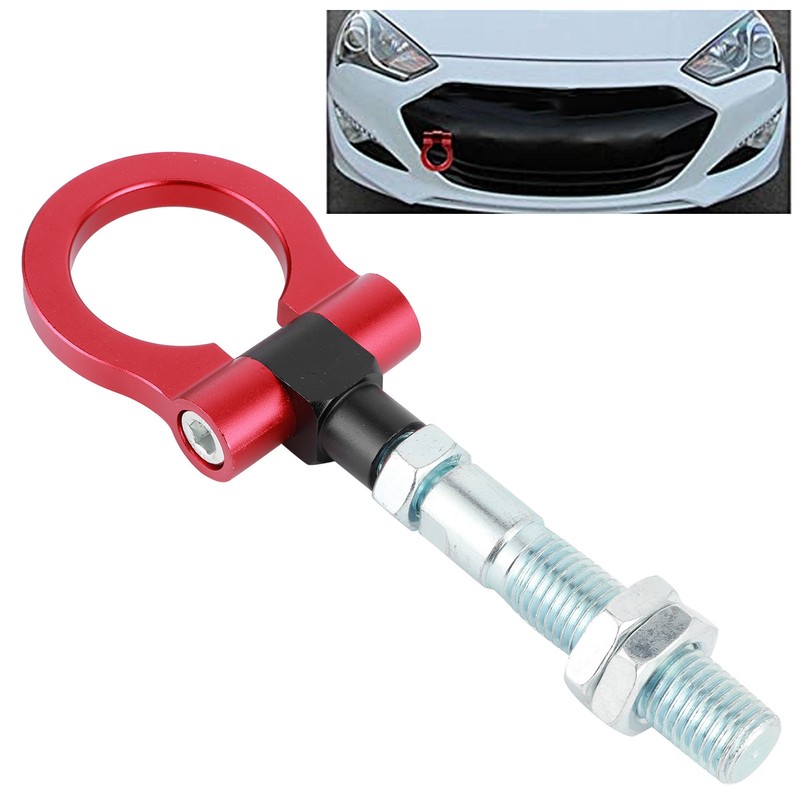 Heavy Duty Tow Hook Red Folding Ring Racing Car Refitting