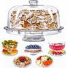 Cake Stand with Dome Cover, 6-in-1 Multi-Purpose Use, Cake Stand