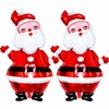 Large Santa Claus Foil Balloons for Christmas Decorating – 2-Pack