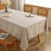 JIALE Tablecloths for Rectangle Tables,Cotton Linen Table cloth Waterproof Tablecloth