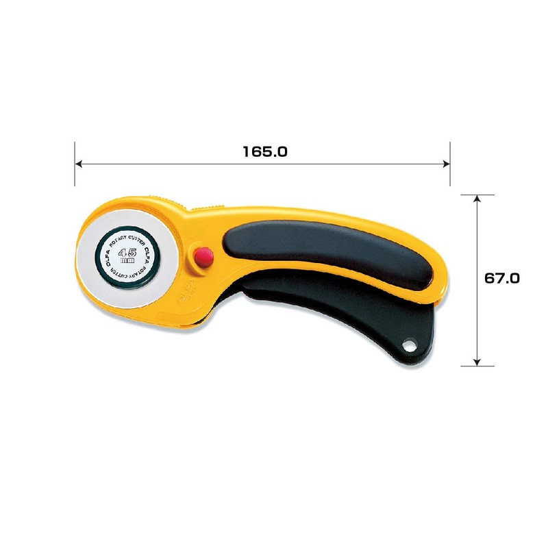 OLFA Safety Rotary Cutter Rubber L-Shaped 156B