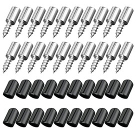 20PCS Wardrobe Screws for Shelves, Cabinet Accessories, Glass Shelf Support Screws, Furniture Shelf Screw Brackets, Self Tapping Floor Supports, Screw Shelf Supports for Shelves