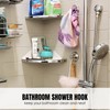 Poywaze Suction Hooks for Bathroom, Shower Hook No Drilling, Waterproof