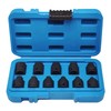 JEUCLEL 11PCS 3/8" Drive Impact Bits Sockets Set, Tapered Male