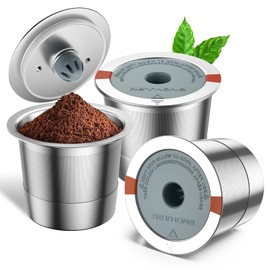 RETHONE K Cup Reusable Coffee Pods, Stainless Steel Reusable K Cups Coffee Filter Compatible for Keurig 1.0 & 2.0 Coffee Makers BPA-Free Refillable Coffee Filters (1 Pack)