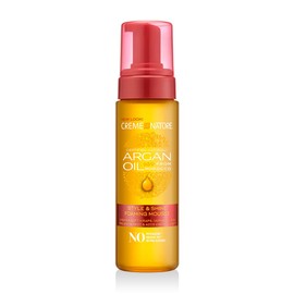 Creme of Nature Creme of Nature Argan Oil Foaming Mousse, Style & Shine, Creates Soft Wraps, Defines Curls, Prevents Frizz & Adds Exotic Shine, 7 Fl Oz