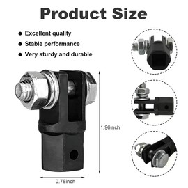 KVAEY 1/2" Scissor Jack Adapter, Scissor Jack Drill Adapter for 1/2 Inch Drive Socket or 13/16 Inch Lug Wrench, Drive Impact Wrench Automotive Sturdy Power Jacks Connector