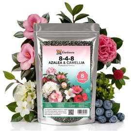 𝐁𝐄𝐒𝐓𝐒𝐄𝐋𝐋𝐄𝐑 Premium 8-4-8 Acidic Fertilizer for Azaleas, Camellias, Hydrangeas, Blueberries, Gardenias, Magnolia Trees, Evergreens and Rhododendrons - Ideal Iron-Rich Plant Food [8 OZ]