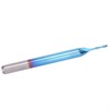 10Pcs 2‑Flute Router Bit Blue Coated Spiral Ball End Mill