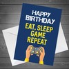 RED OCEAN Gamer Birthday Card For Son Brother Grandson Novelty