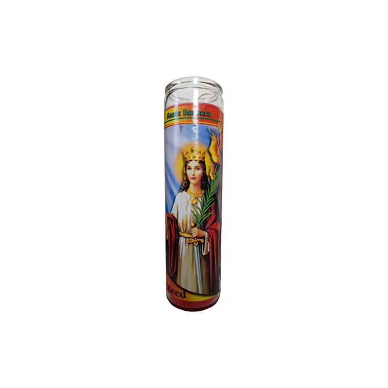 Santa Barbara Red Pillar Devotional Candle