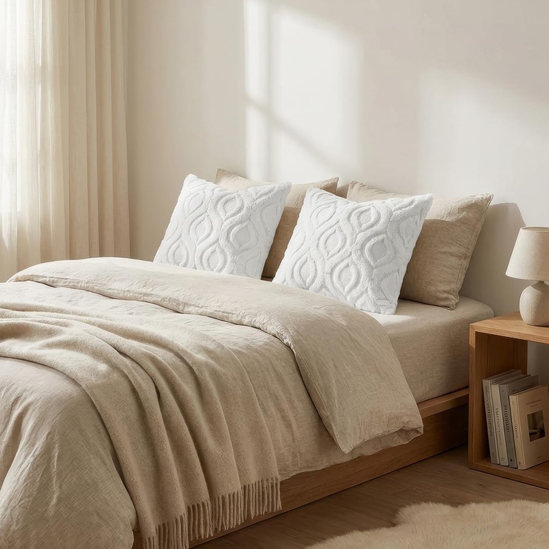 decorUhome Set of 2 FurCushion Covers 30 x 50 cm